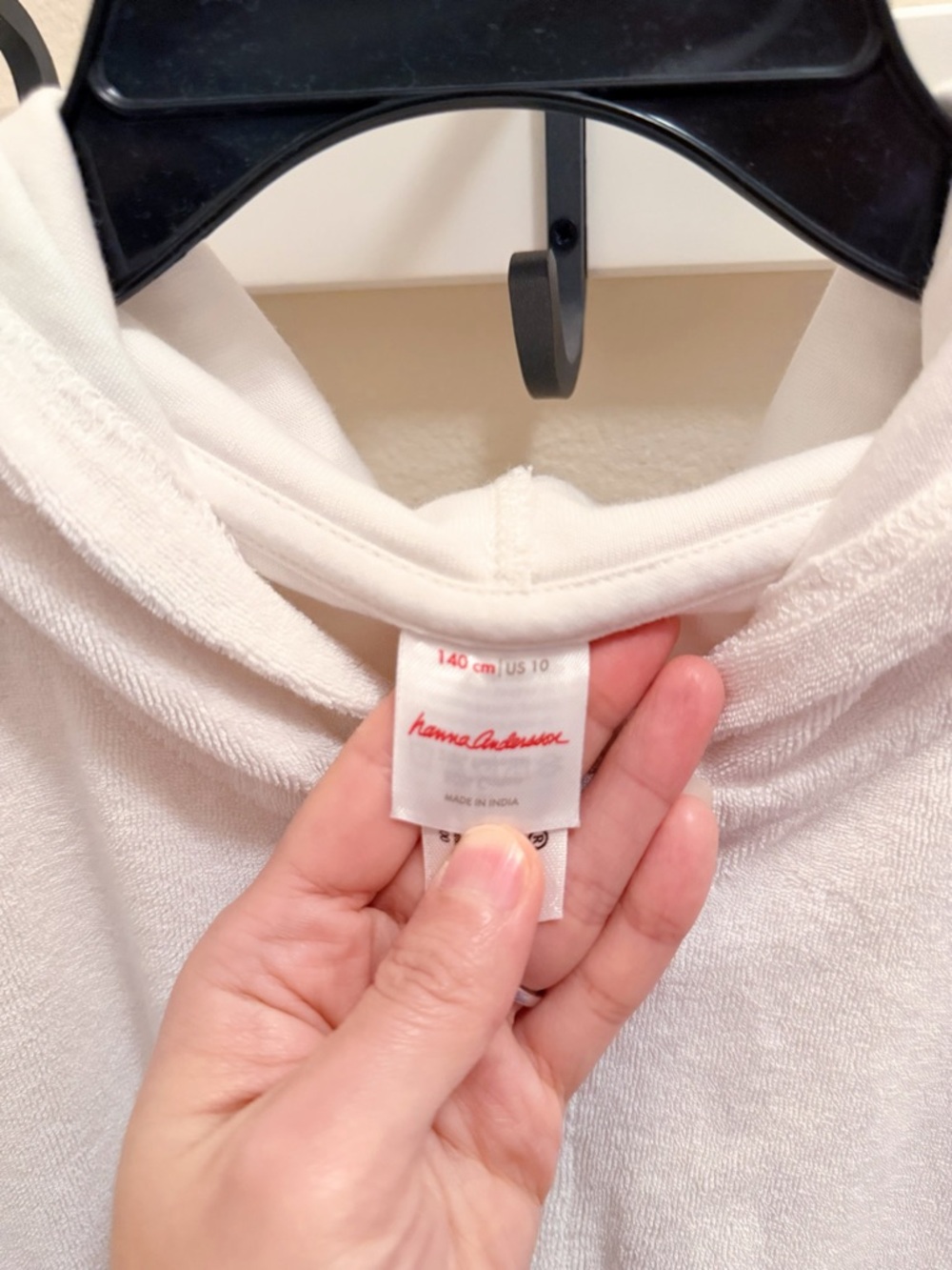 Hanna Andersson Cream Hooded Zip Robe with Rainbow Stripe Skirt - Picture 8 of 12